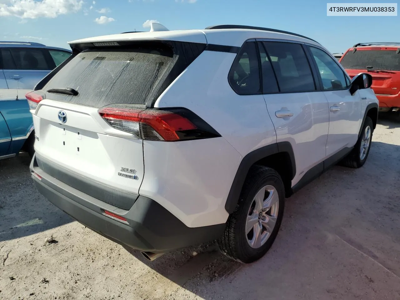 2021 Toyota Rav4 Xle VIN: 4T3RWRFV3MU038353 Lot: 75233904