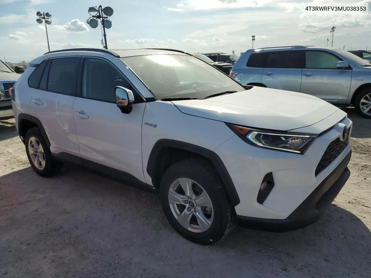 2021 Toyota Rav4 Xle VIN: 4T3RWRFV3MU038353 Lot: 75233904