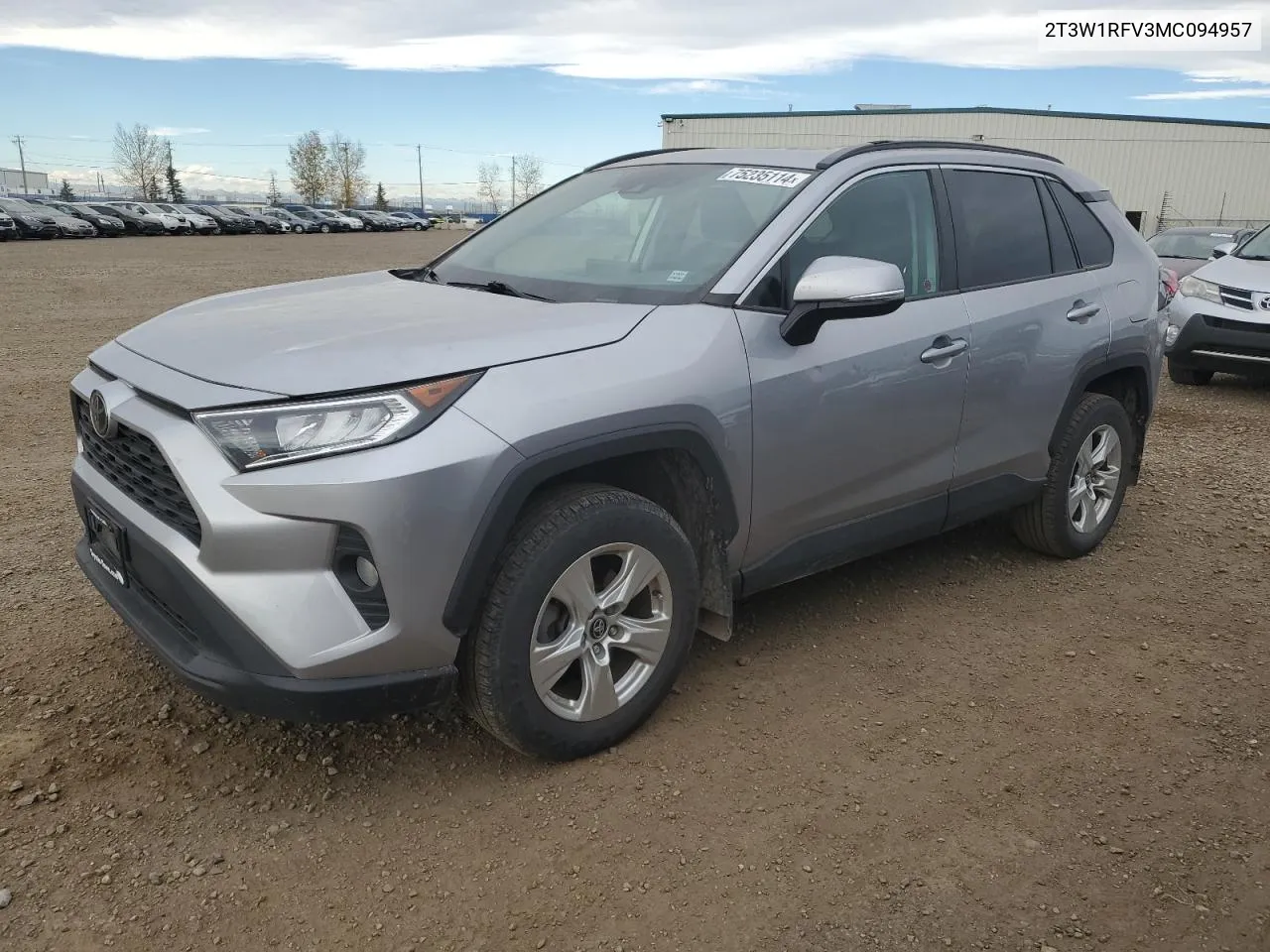 2021 Toyota Rav4 Xle VIN: 2T3W1RFV3MC094957 Lot: 75235114