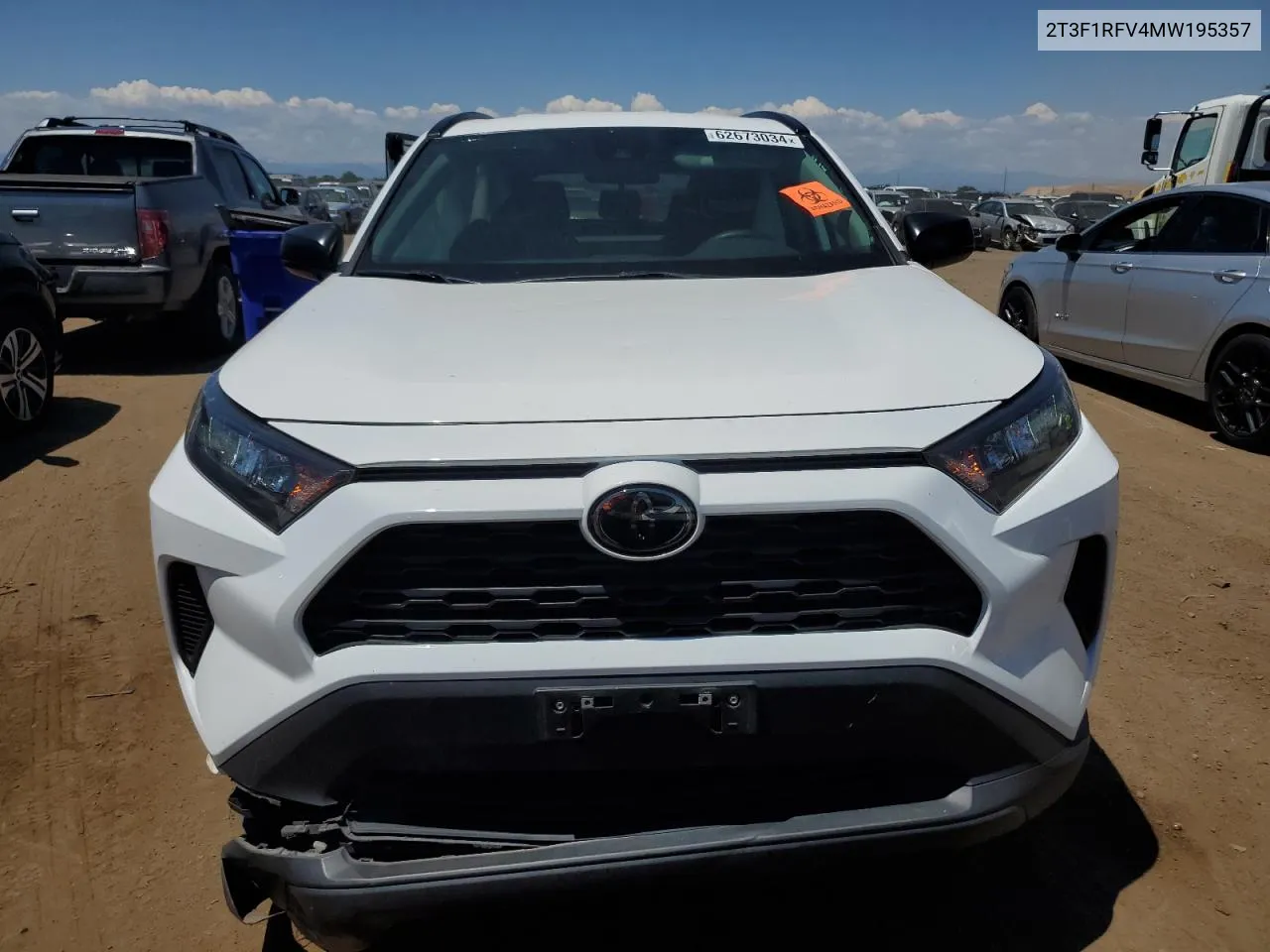 2021 Toyota Rav4 Le VIN: 2T3F1RFV4MW195357 Lot: 75236344