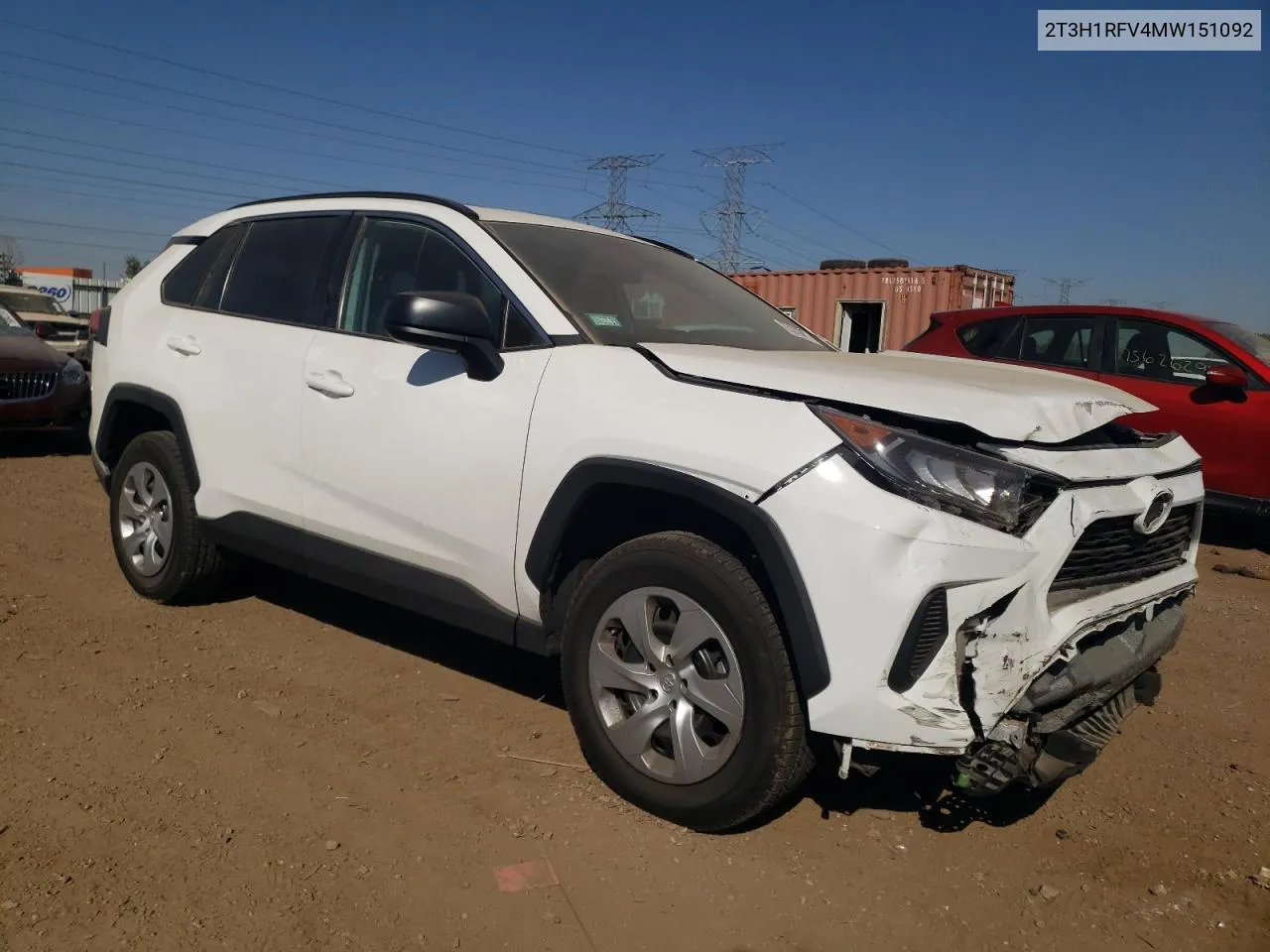 2021 Toyota Rav4 Le VIN: 2T3H1RFV4MW151092 Lot: 75270874