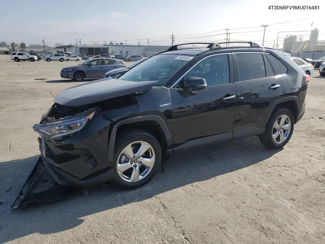 2021 Toyota Rav4 Limited VIN: 4T3D6RFV9MU016481 Lot: 75559934