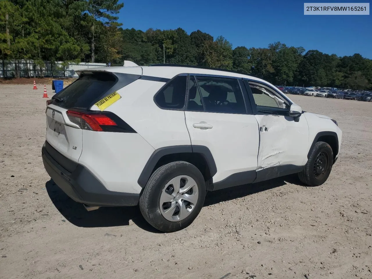 2021 Toyota Rav4 Le VIN: 2T3K1RFV8MW165261 Lot: 75662474