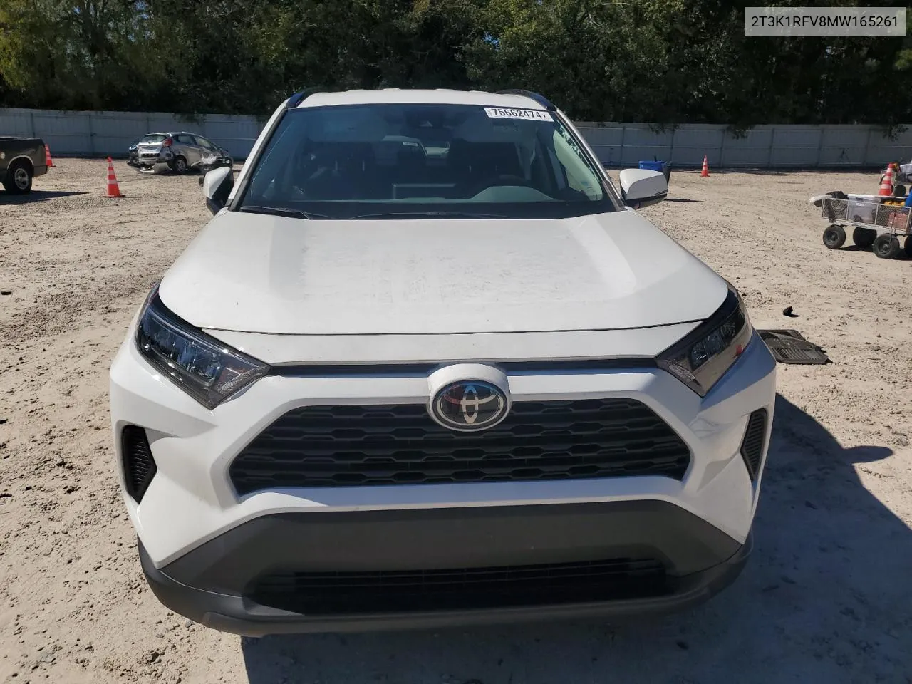 2021 Toyota Rav4 Le VIN: 2T3K1RFV8MW165261 Lot: 75662474