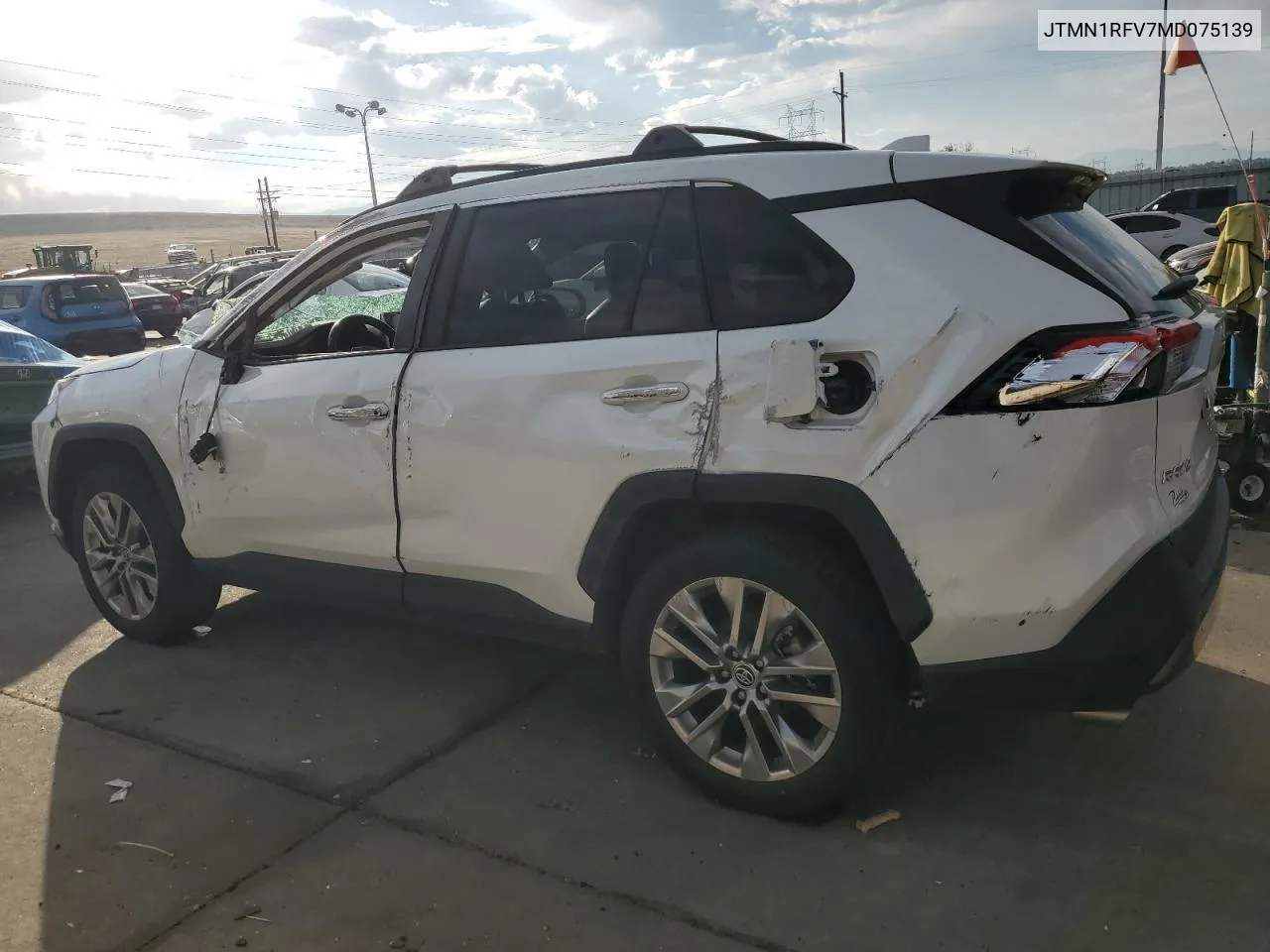 2021 Toyota Rav4 Limited VIN: JTMN1RFV7MD075139 Lot: 75763924