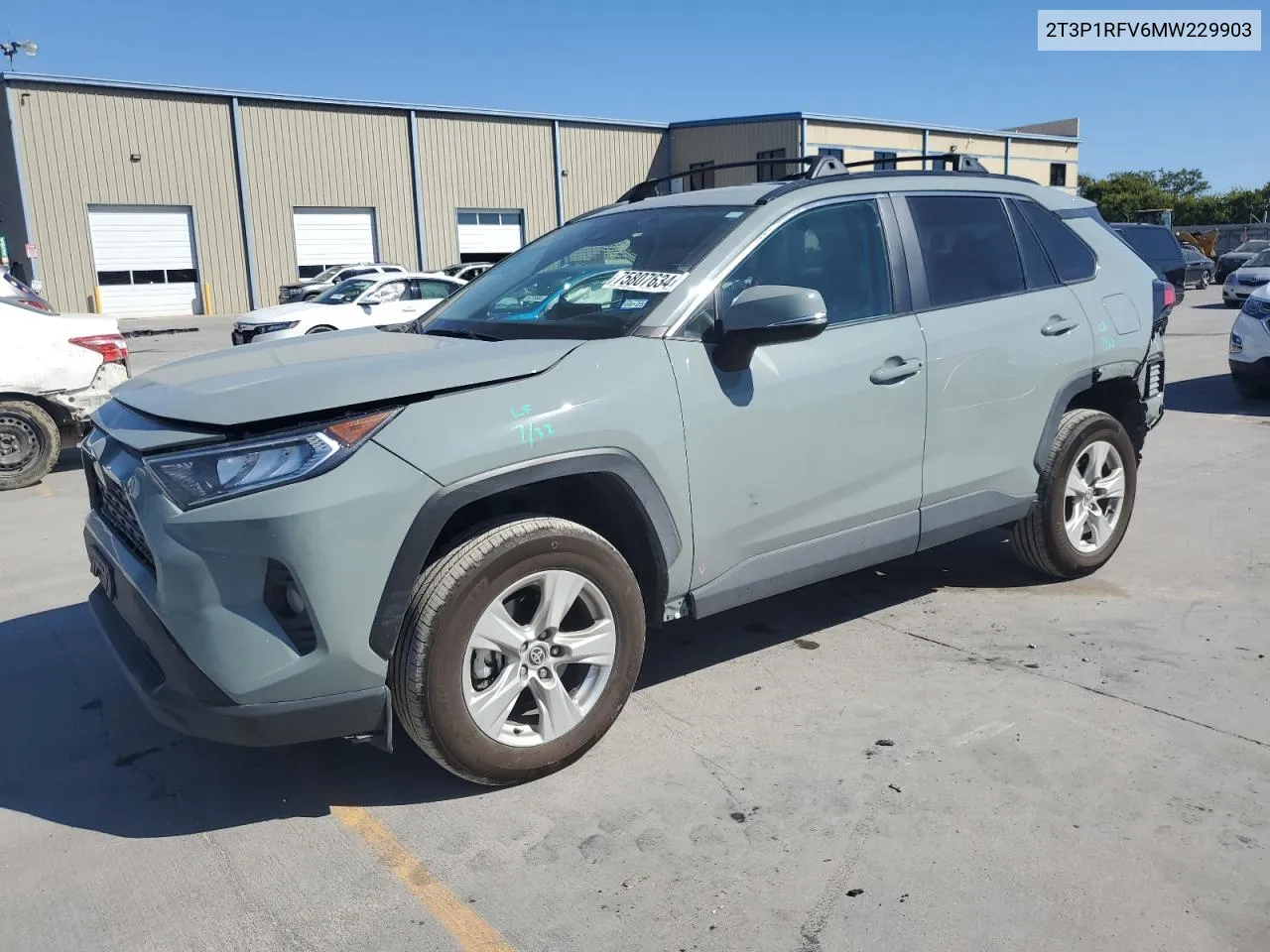 2021 Toyota Rav4 Xle VIN: 2T3P1RFV6MW229903 Lot: 75807634