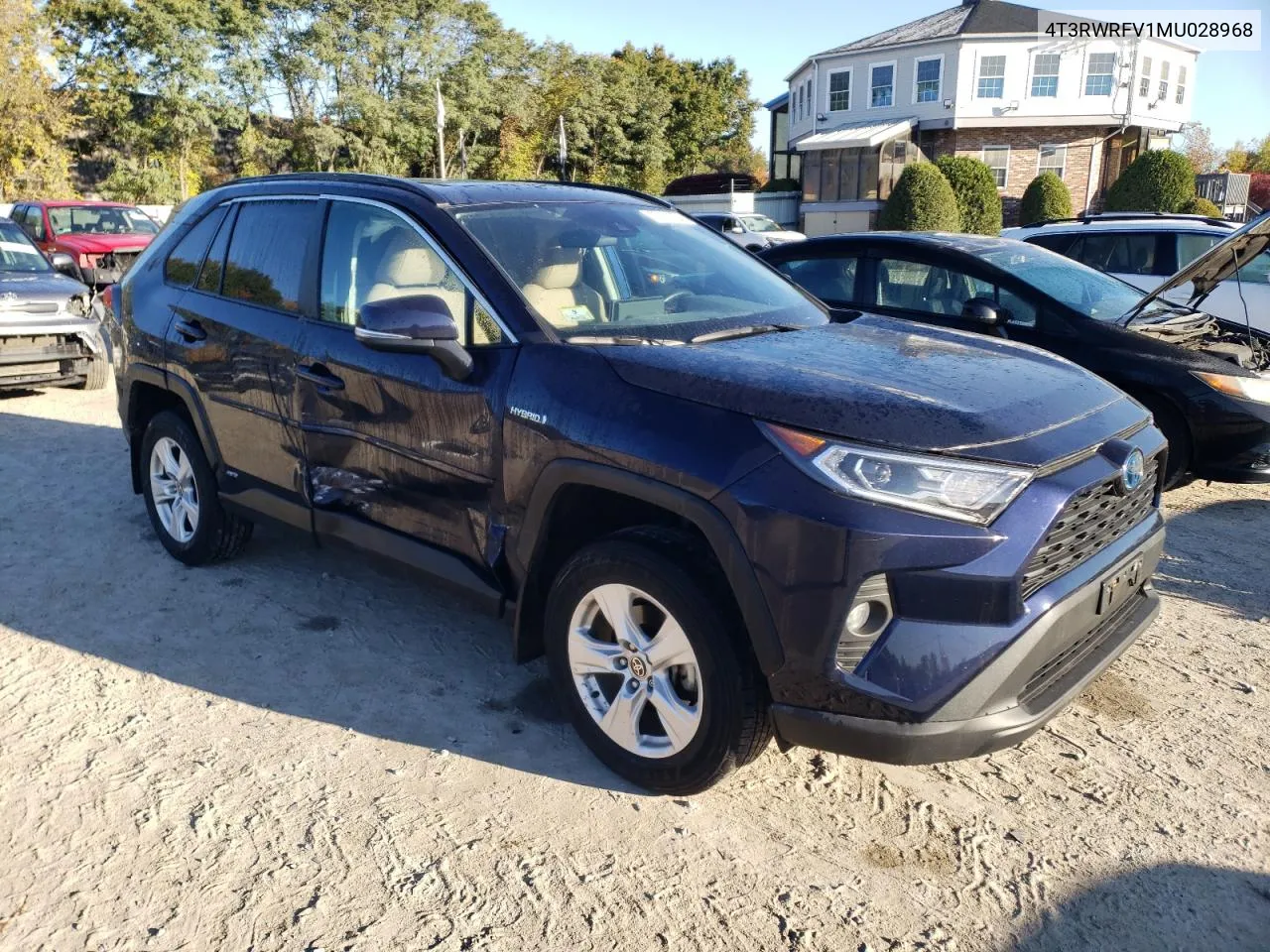 2021 Toyota Rav4 Xle VIN: 4T3RWRFV1MU028968 Lot: 75811324