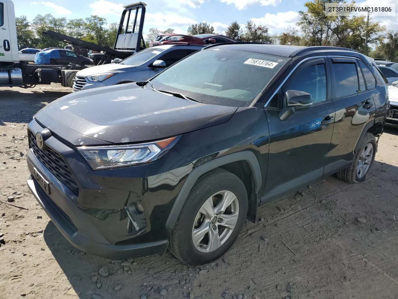 2021 Toyota Rav4 Xle VIN: 2T3P1RFV6MC181806 Lot: 75813764