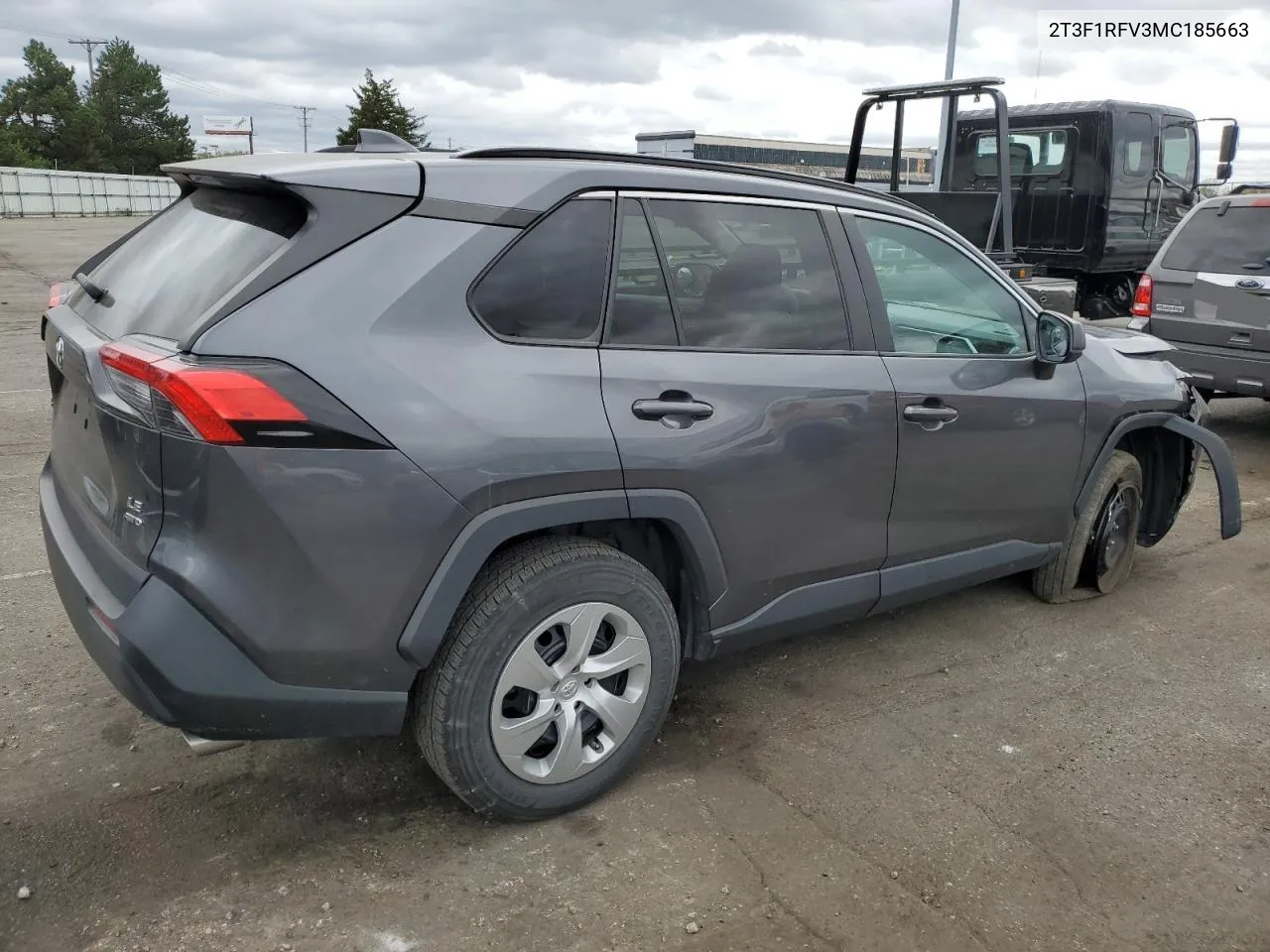 2021 Toyota Rav4 Le VIN: 2T3F1RFV3MC185663 Lot: 75909574