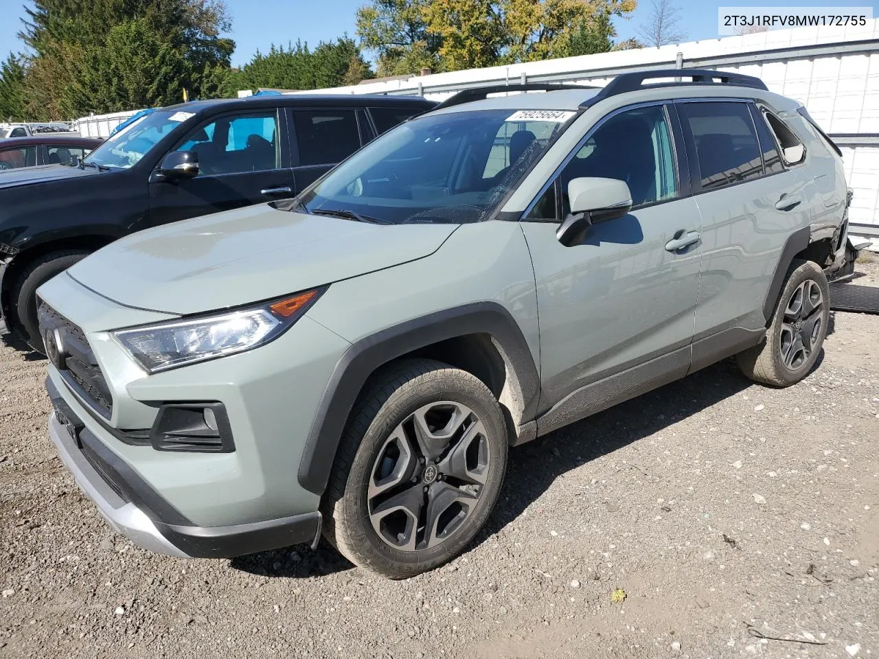 2021 Toyota Rav4 Adventure VIN: 2T3J1RFV8MW172755 Lot: 75925664