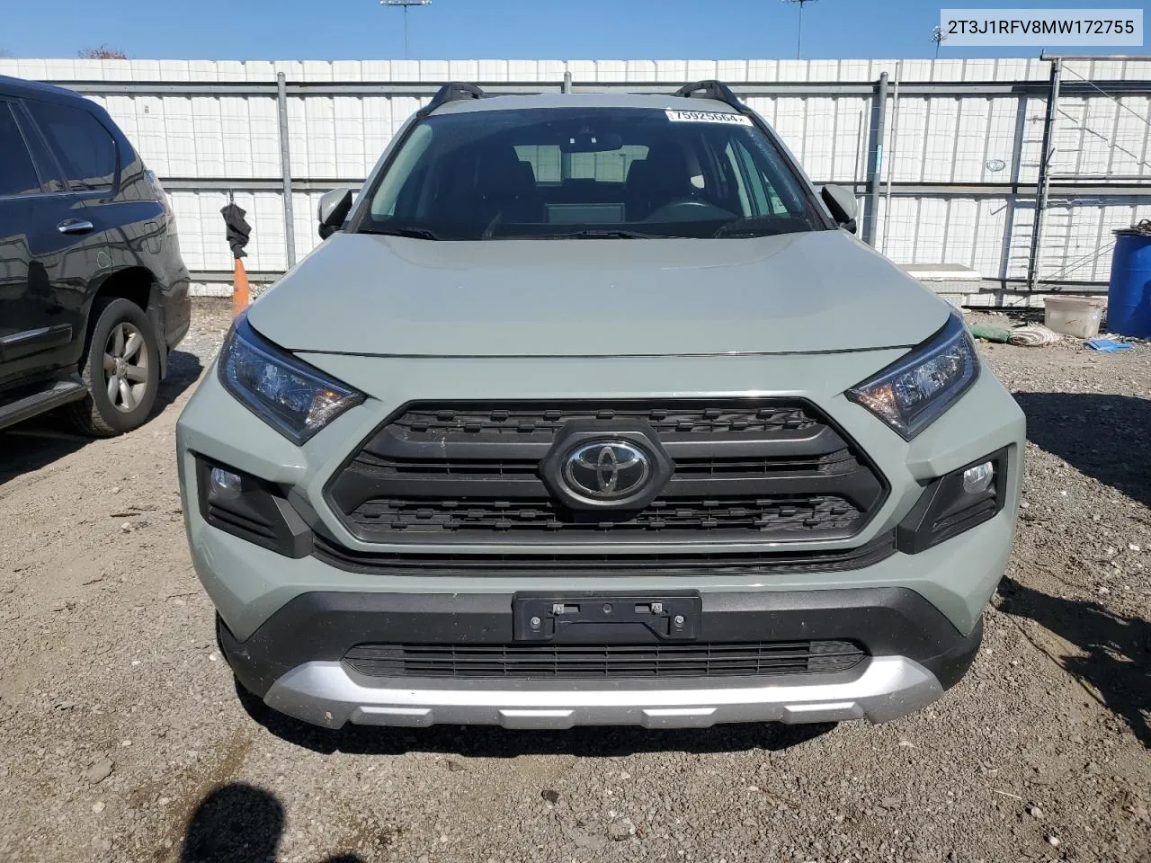 2021 Toyota Rav4 Adventure VIN: 2T3J1RFV8MW172755 Lot: 75925664