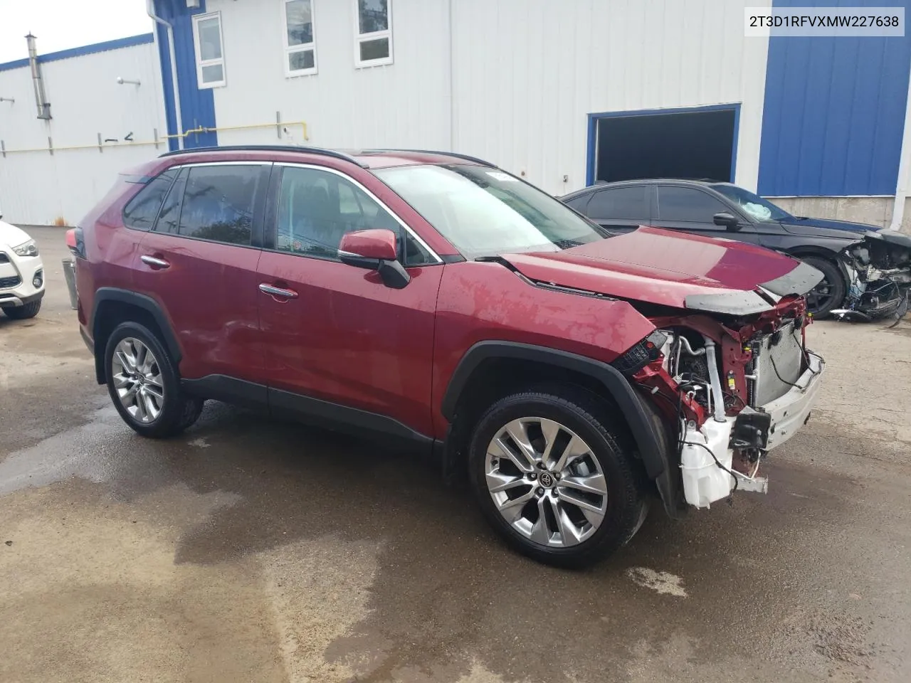 2021 Toyota Rav4 Limited VIN: 2T3D1RFVXMW227638 Lot: 76054094