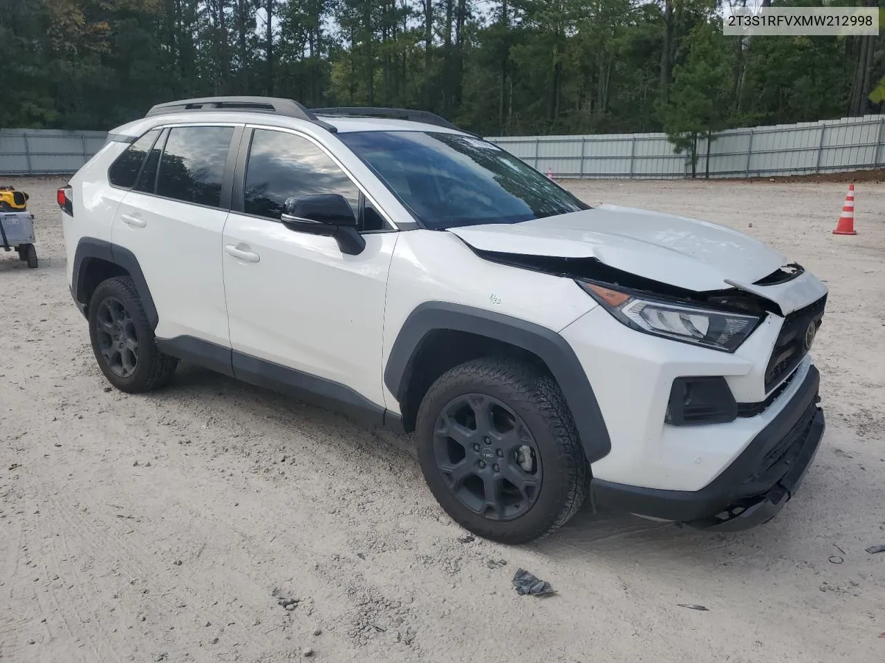 2021 Toyota Rav4 Trd Off Road VIN: 2T3S1RFVXMW212998 Lot: 76055994