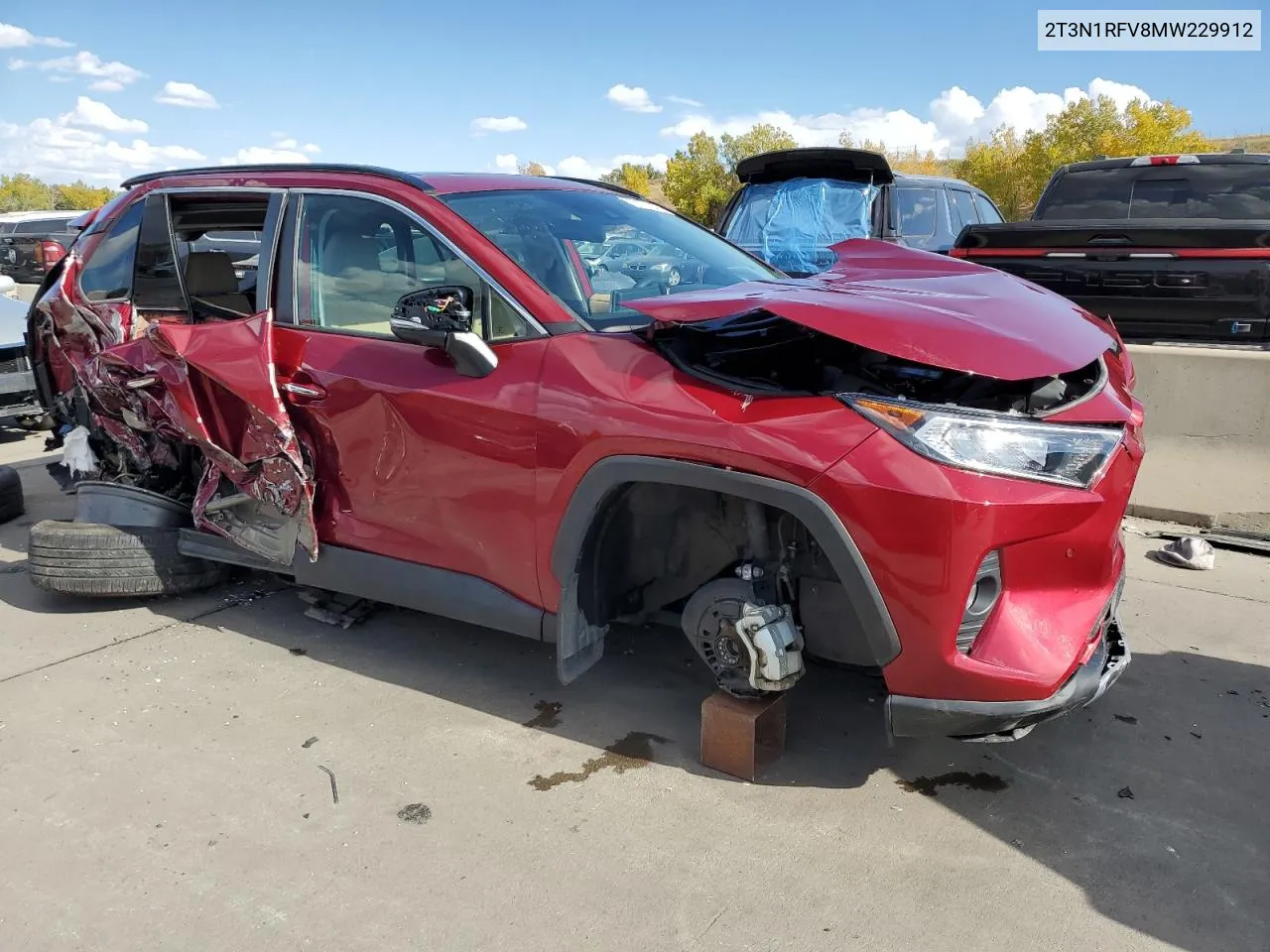 2T3N1RFV8MW229912 2021 Toyota Rav4 Limited