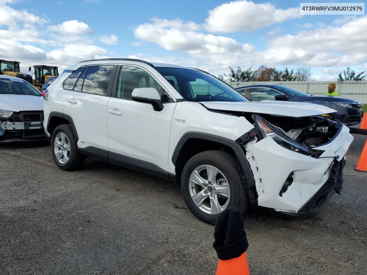 2021 Toyota Rav4 Xle VIN: 4T3RWRFV3MU012979 Lot: 76349564