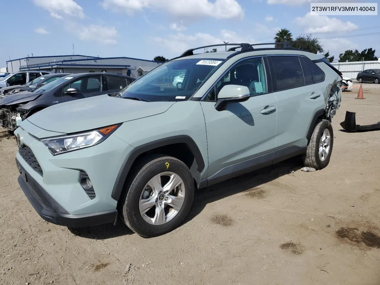 2021 Toyota Rav4 Xle VIN: 2T3W1RFV3MW140043 Lot: 76520084