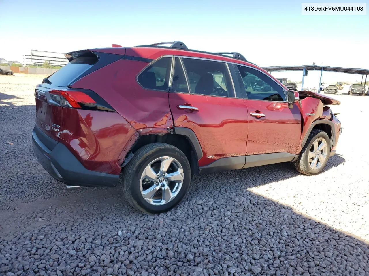 2021 Toyota Rav4 Limited VIN: 4T3D6RFV6MU044108 Lot: 76557644