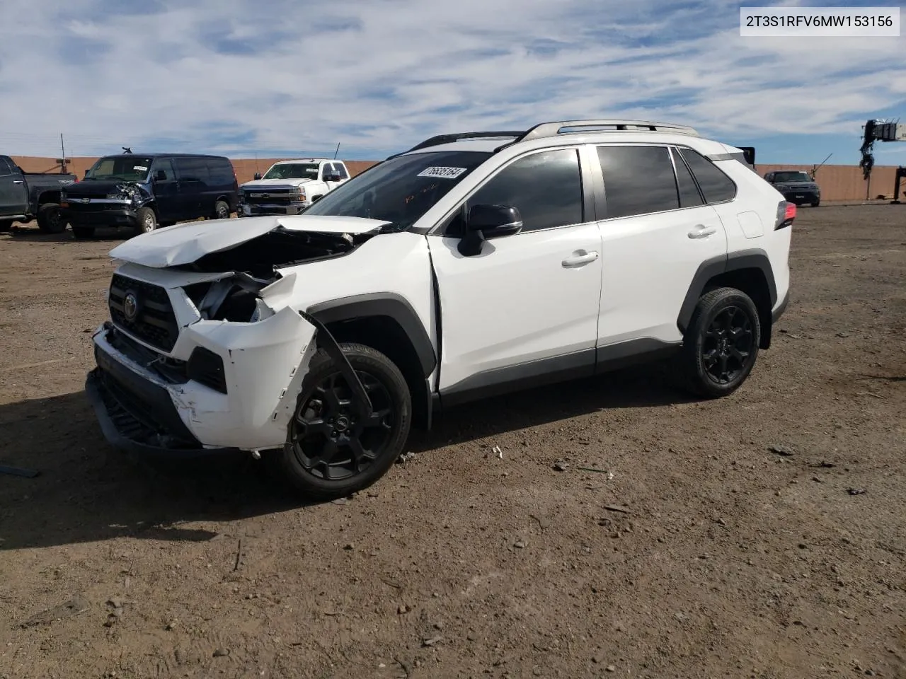 2021 Toyota Rav4 Trd Off Road VIN: 2T3S1RFV6MW153156 Lot: 76635164