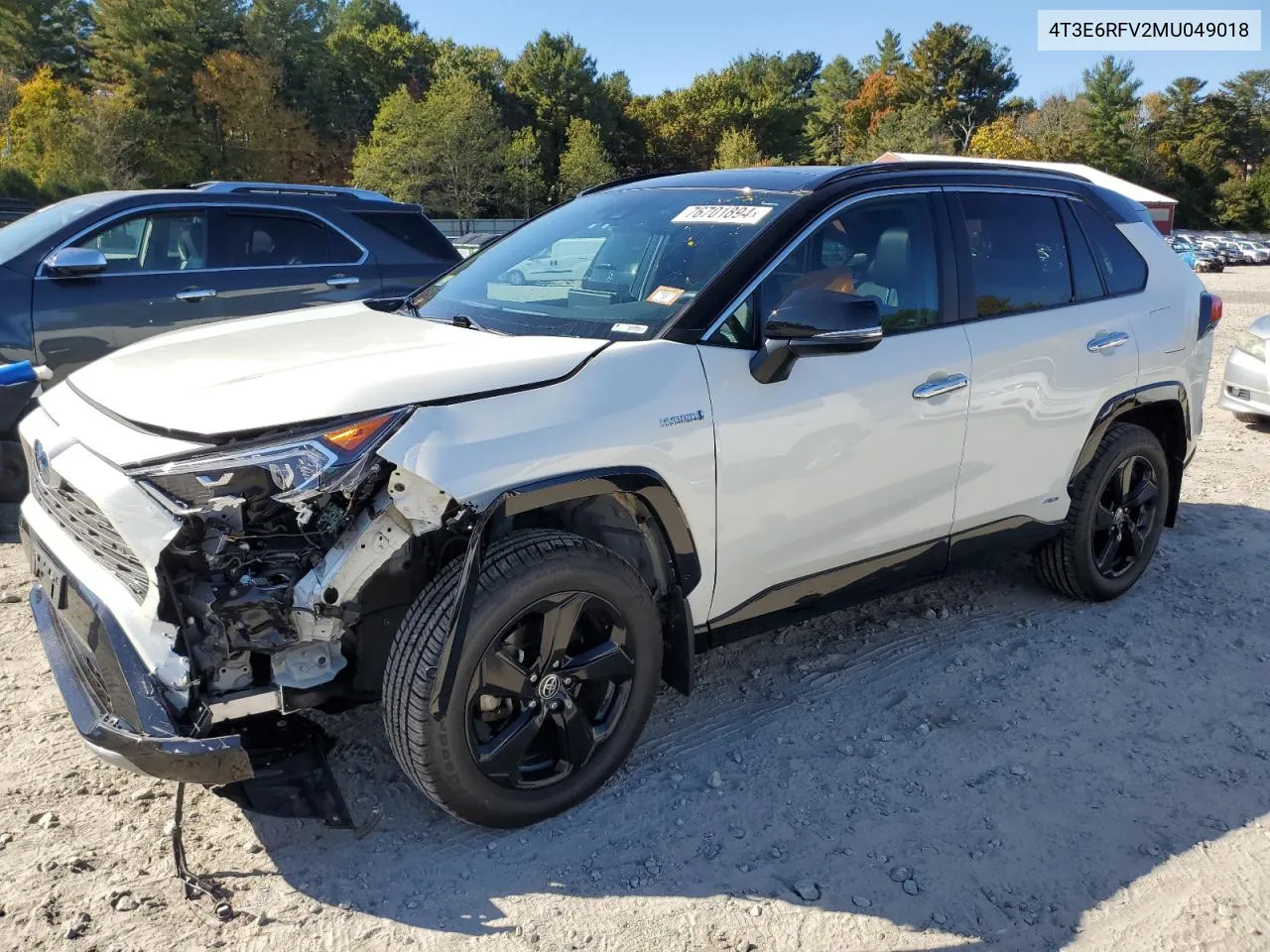 2021 Toyota Rav4 Xse VIN: 4T3E6RFV2MU049018 Lot: 76701894