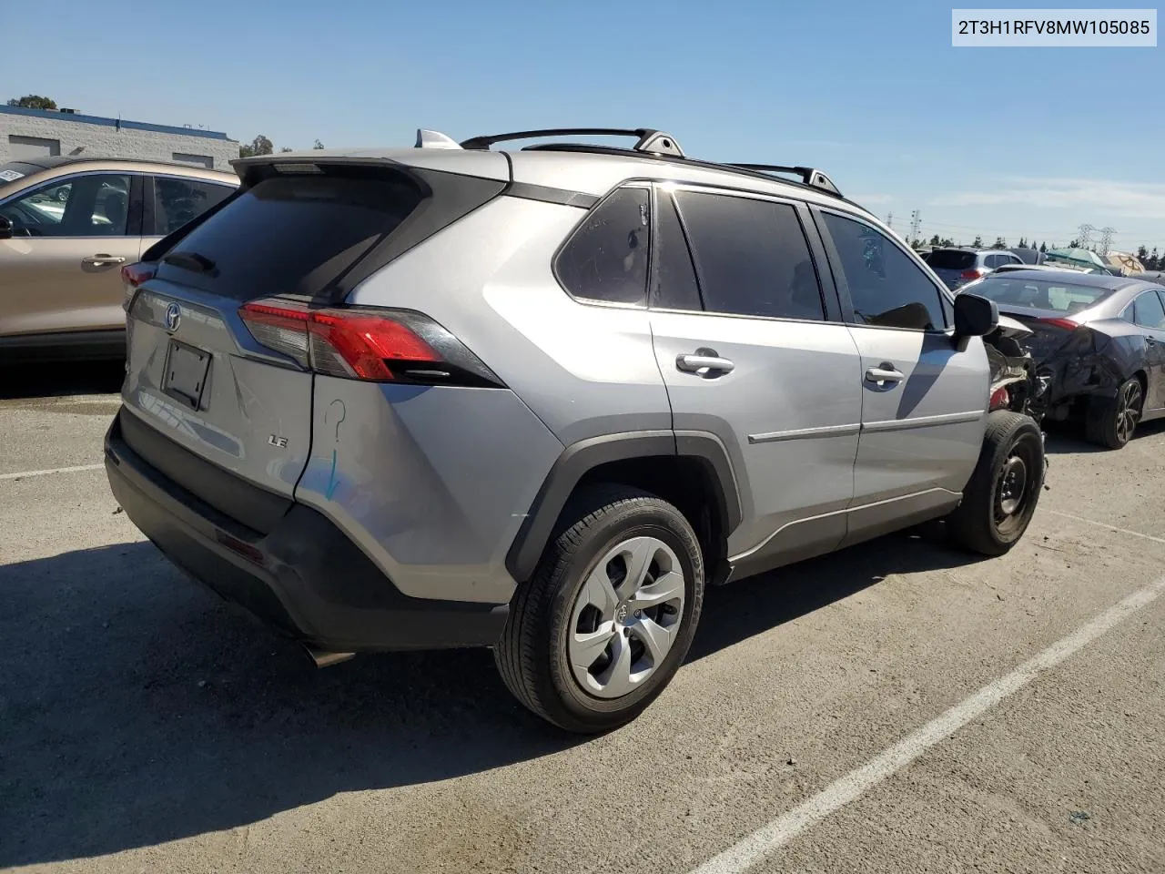 2021 Toyota Rav4 Le VIN: 2T3H1RFV8MW105085 Lot: 76759084