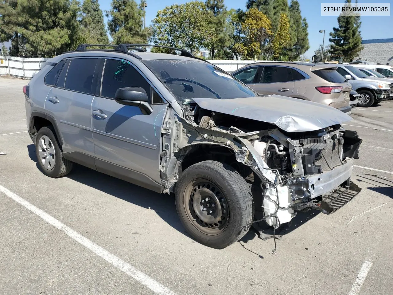 2021 Toyota Rav4 Le VIN: 2T3H1RFV8MW105085 Lot: 76759084