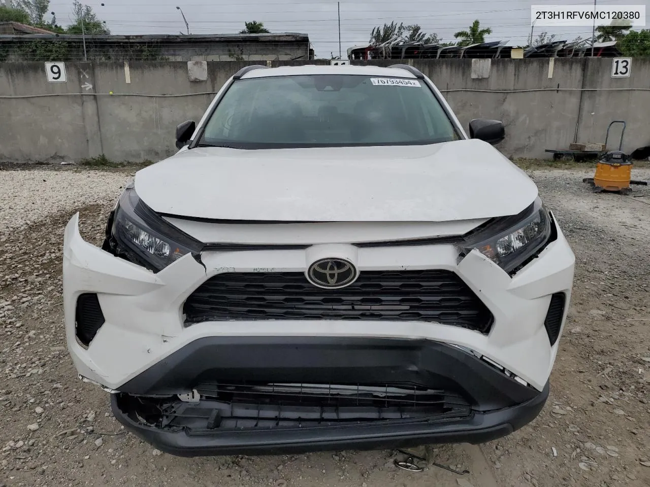 2021 Toyota Rav4 Le VIN: 2T3H1RFV6MC120380 Lot: 76793454