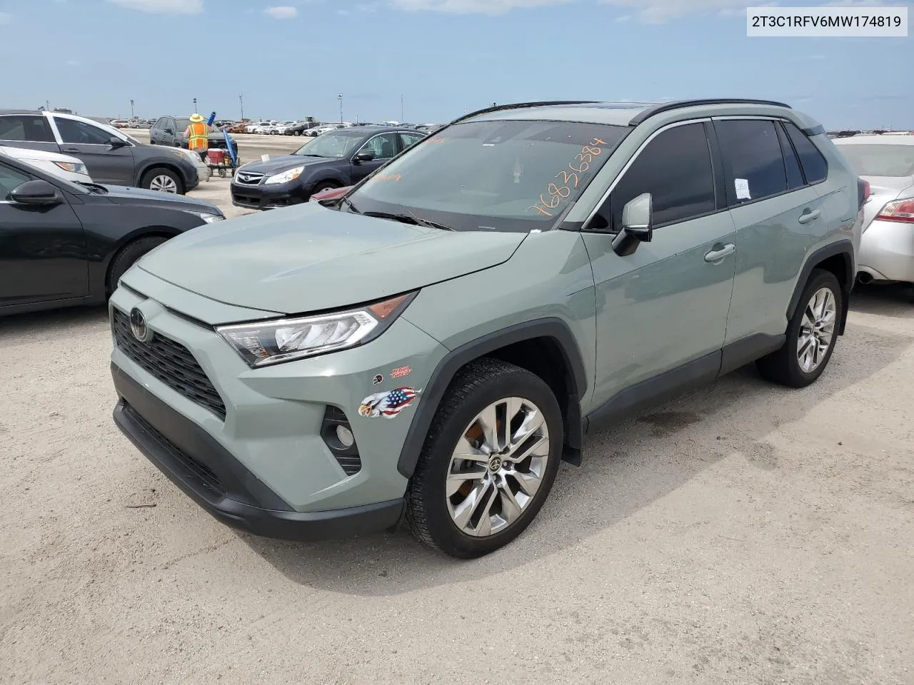 2021 Toyota Rav4 Xle Premium VIN: 2T3C1RFV6MW174819 Lot: 76836384