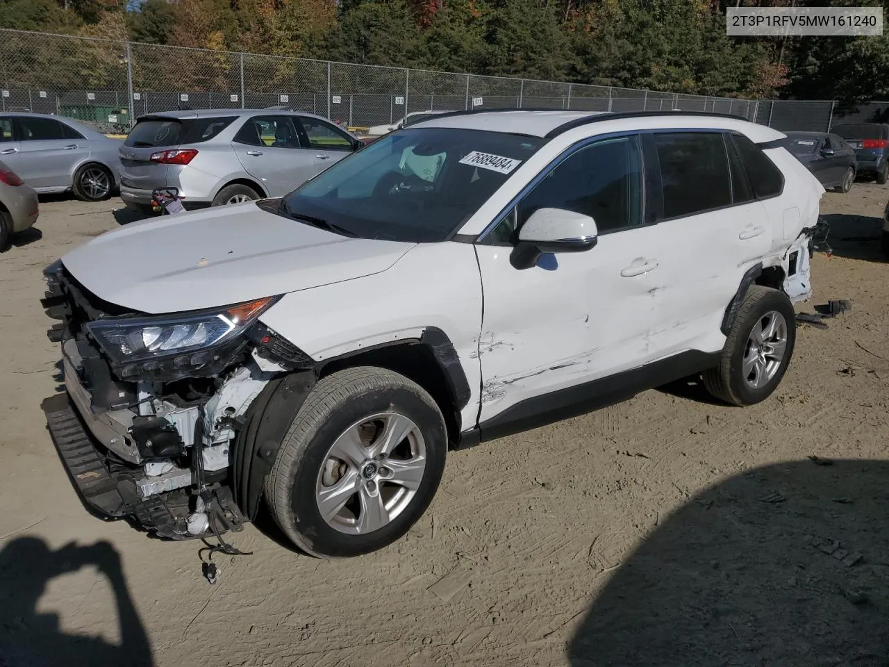 2021 Toyota Rav4 Xle VIN: 2T3P1RFV5MW161240 Lot: 76889484