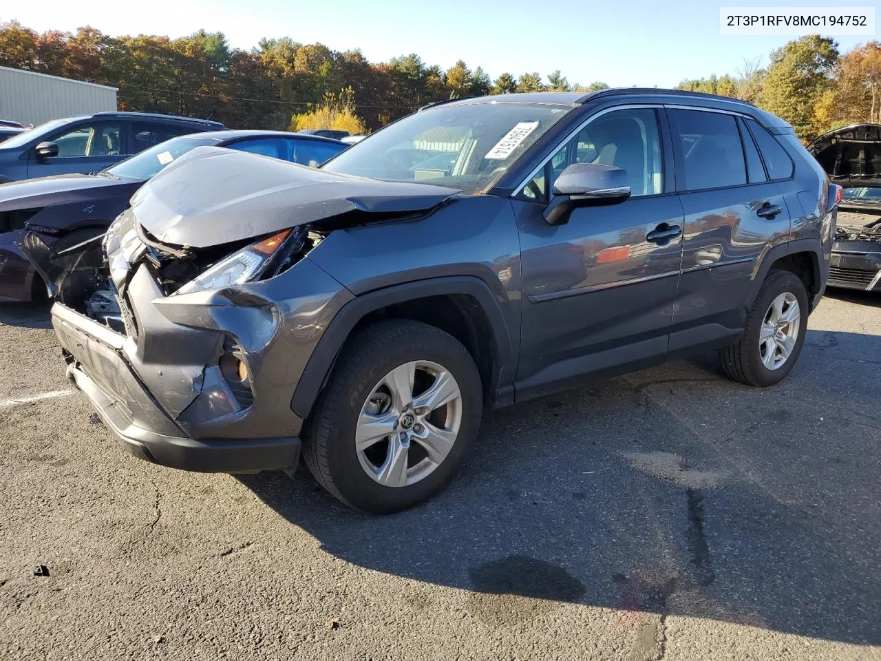 2021 Toyota Rav4 Xle VIN: 2T3P1RFV8MC194752 Lot: 76941514