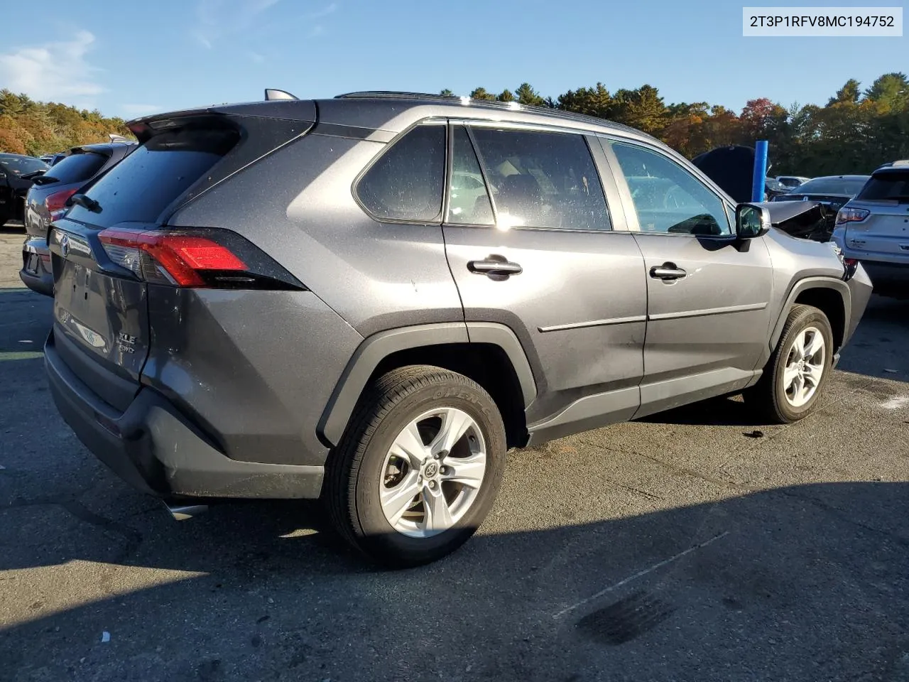 2021 Toyota Rav4 Xle VIN: 2T3P1RFV8MC194752 Lot: 76941514