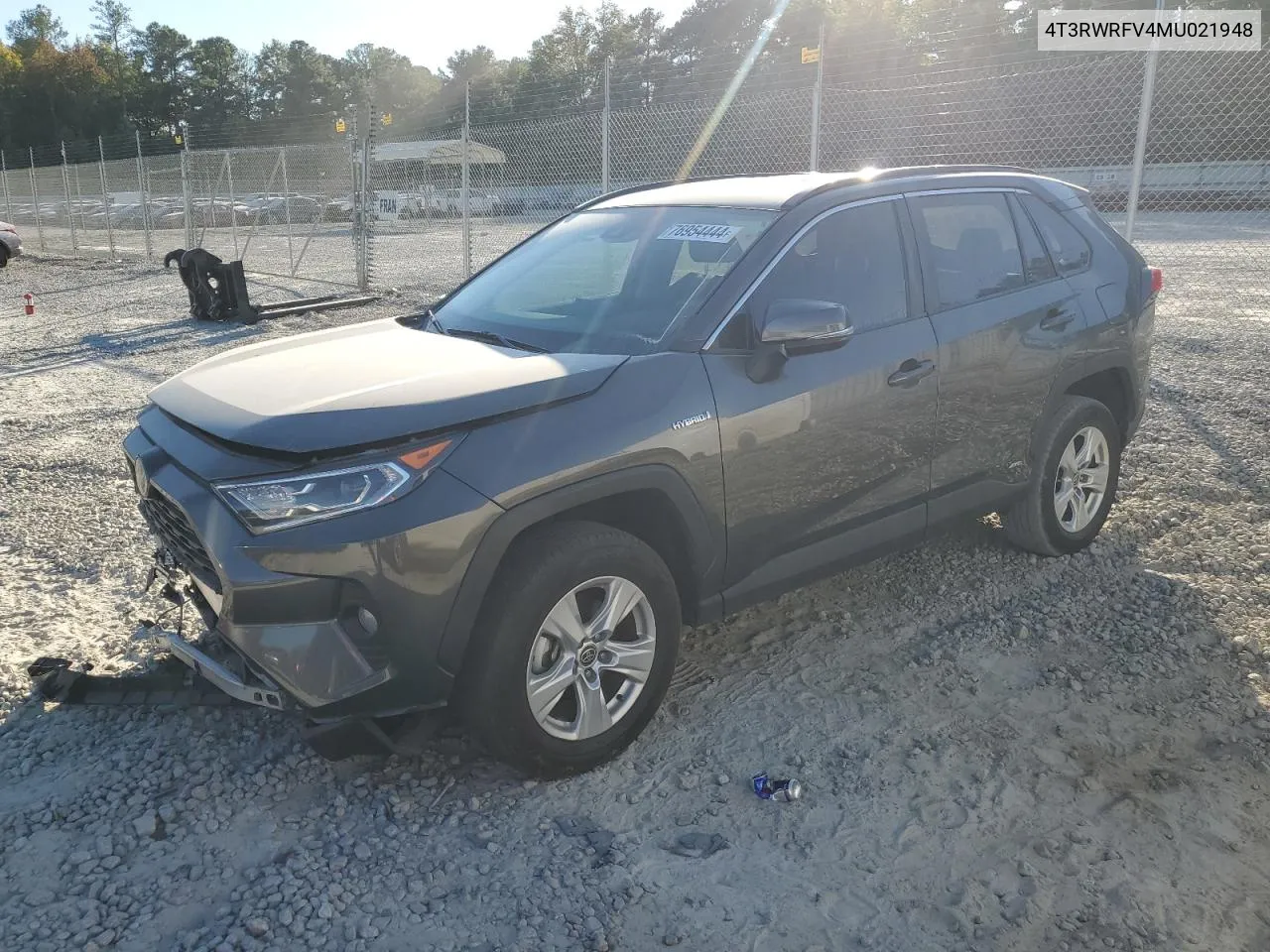 2021 Toyota Rav4 Xle VIN: 4T3RWRFV4MU021948 Lot: 76954444