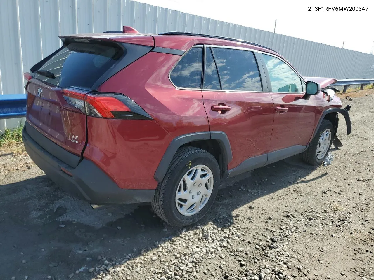 2021 Toyota Rav4 Le VIN: 2T3F1RFV6MW200347 Lot: 77367334