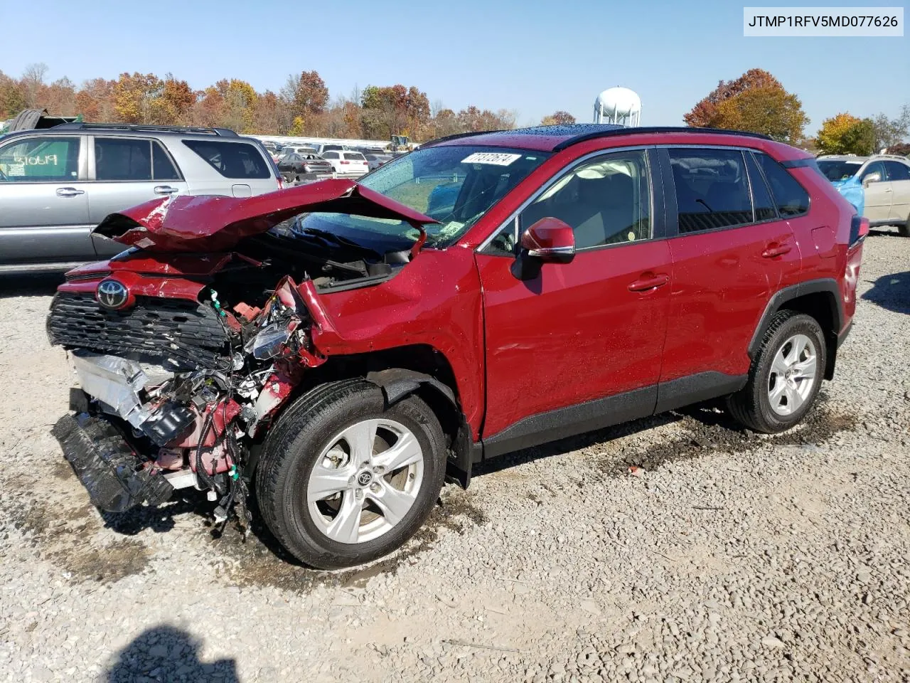 2021 Toyota Rav4 Xle VIN: JTMP1RFV5MD077626 Lot: 77372674