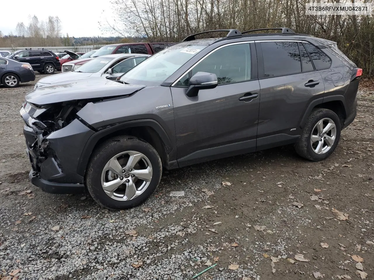 2021 Toyota Rav4 Xle Premium VIN: 4T3B6RFVXMU042871 Lot: 77428374