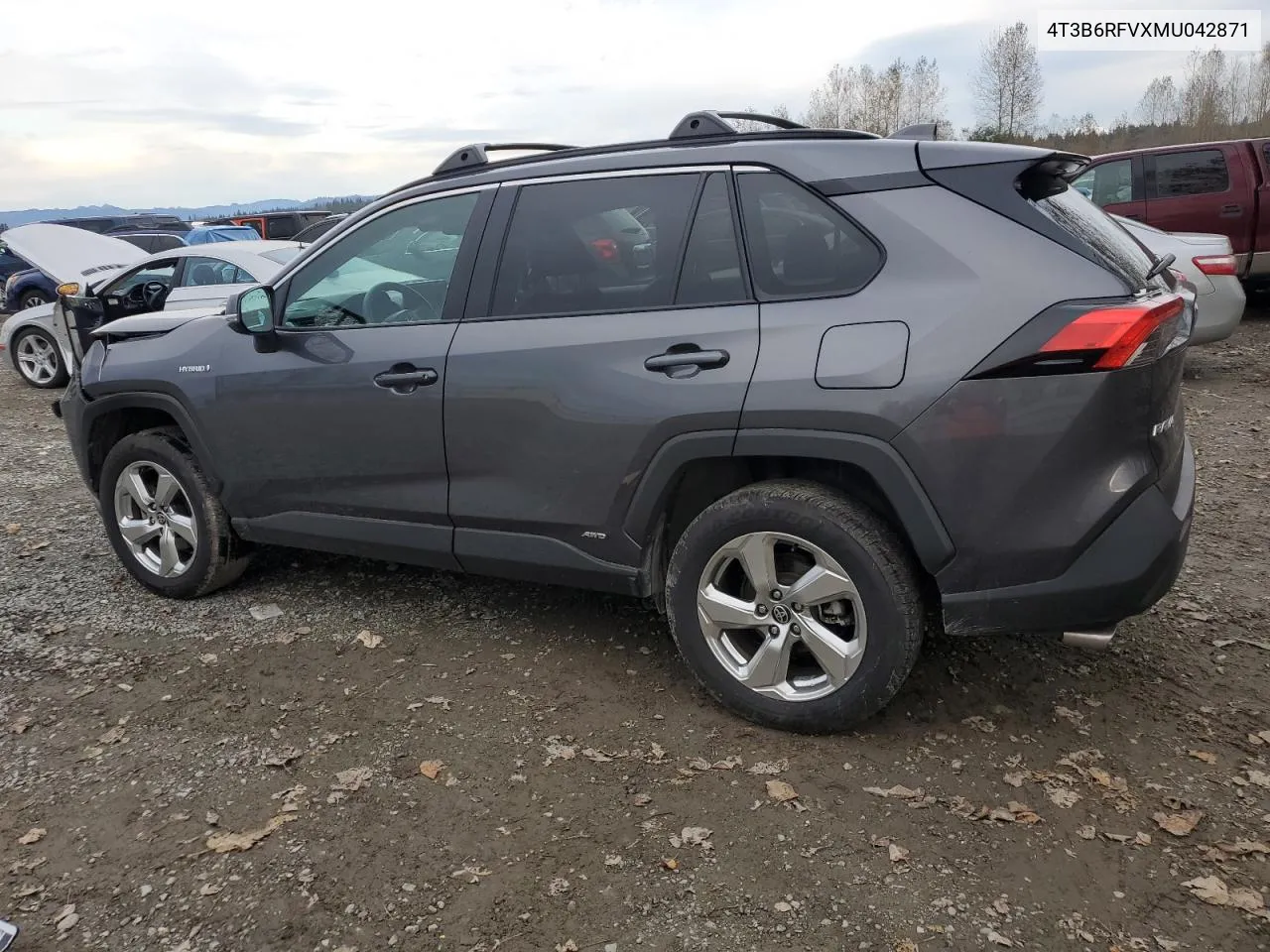 2021 Toyota Rav4 Xle Premium VIN: 4T3B6RFVXMU042871 Lot: 77428374