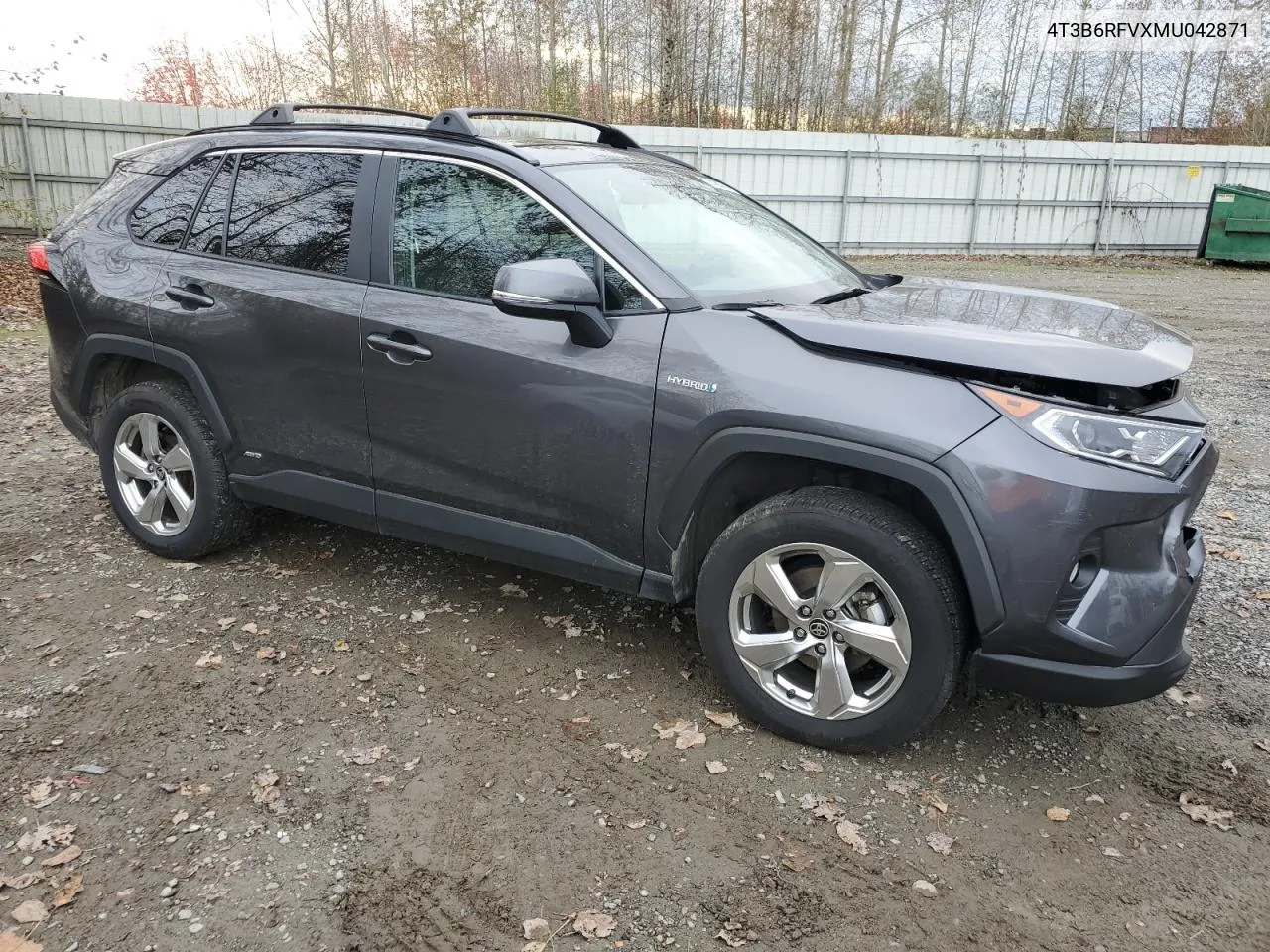 2021 Toyota Rav4 Xle Premium VIN: 4T3B6RFVXMU042871 Lot: 77428374