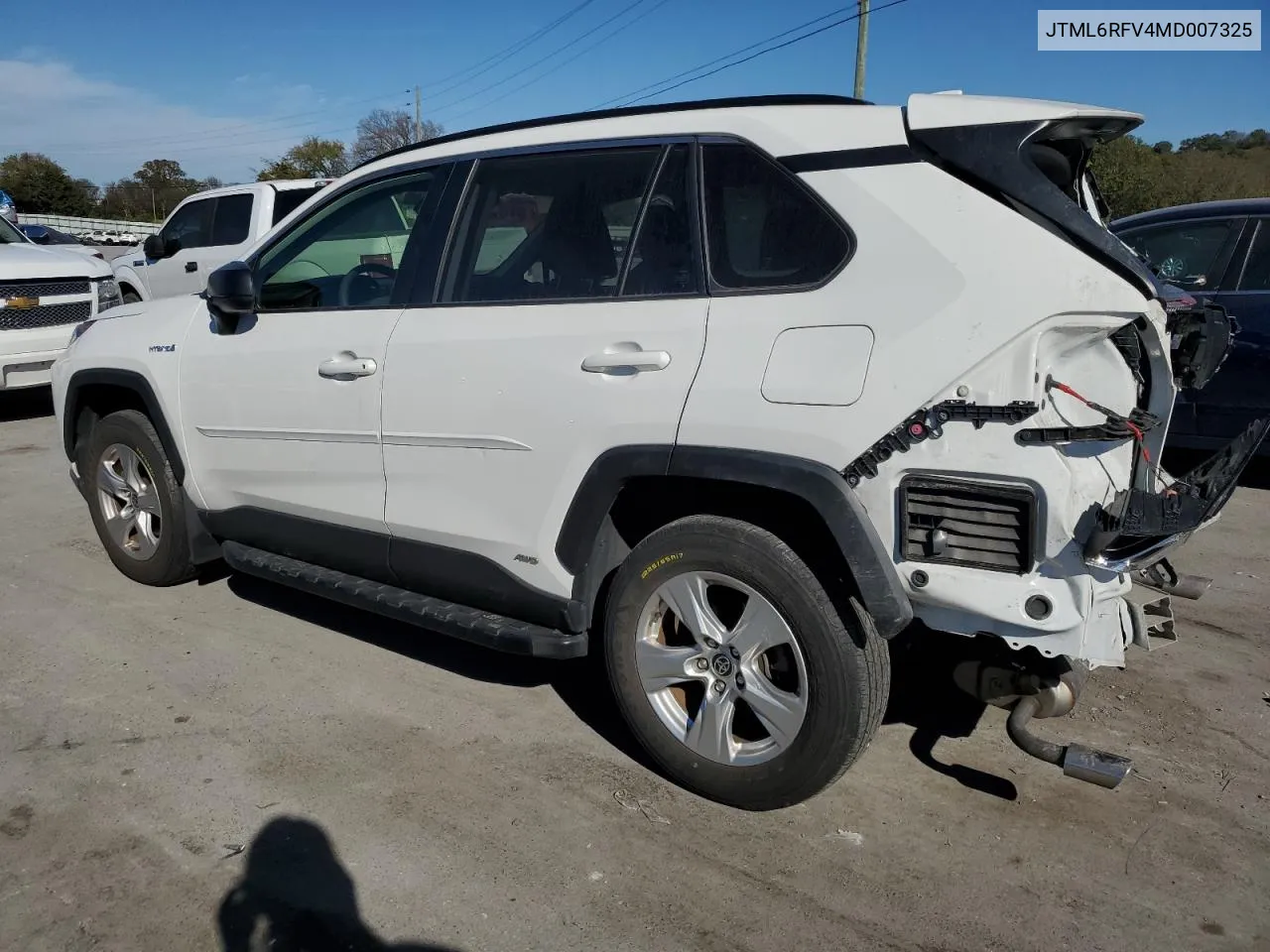 2021 Toyota Rav4 Le VIN: JTML6RFV4MD007325 Lot: 77444914