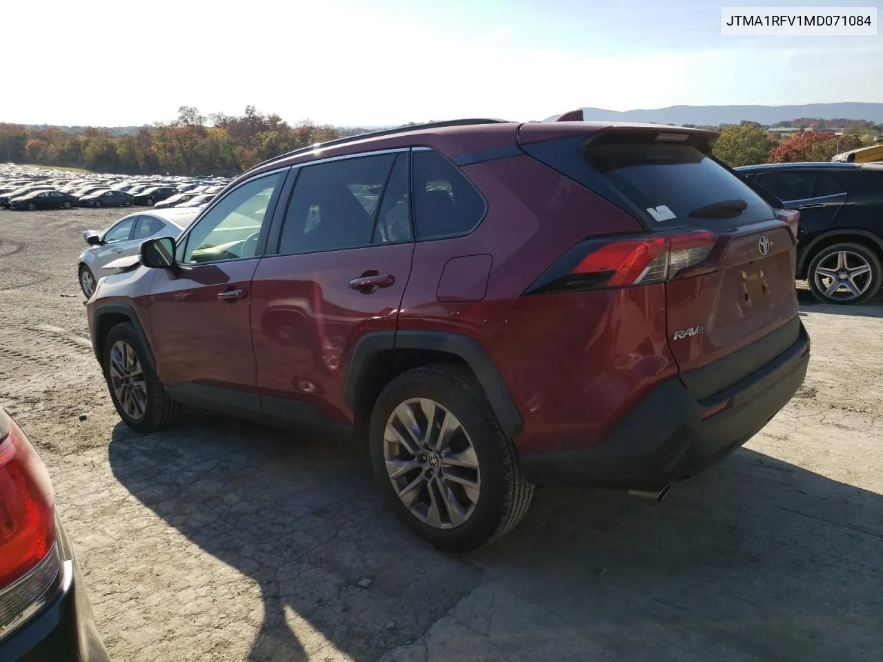 2021 Toyota Rav4 Xle Premium VIN: JTMA1RFV1MD071084 Lot: 77459874