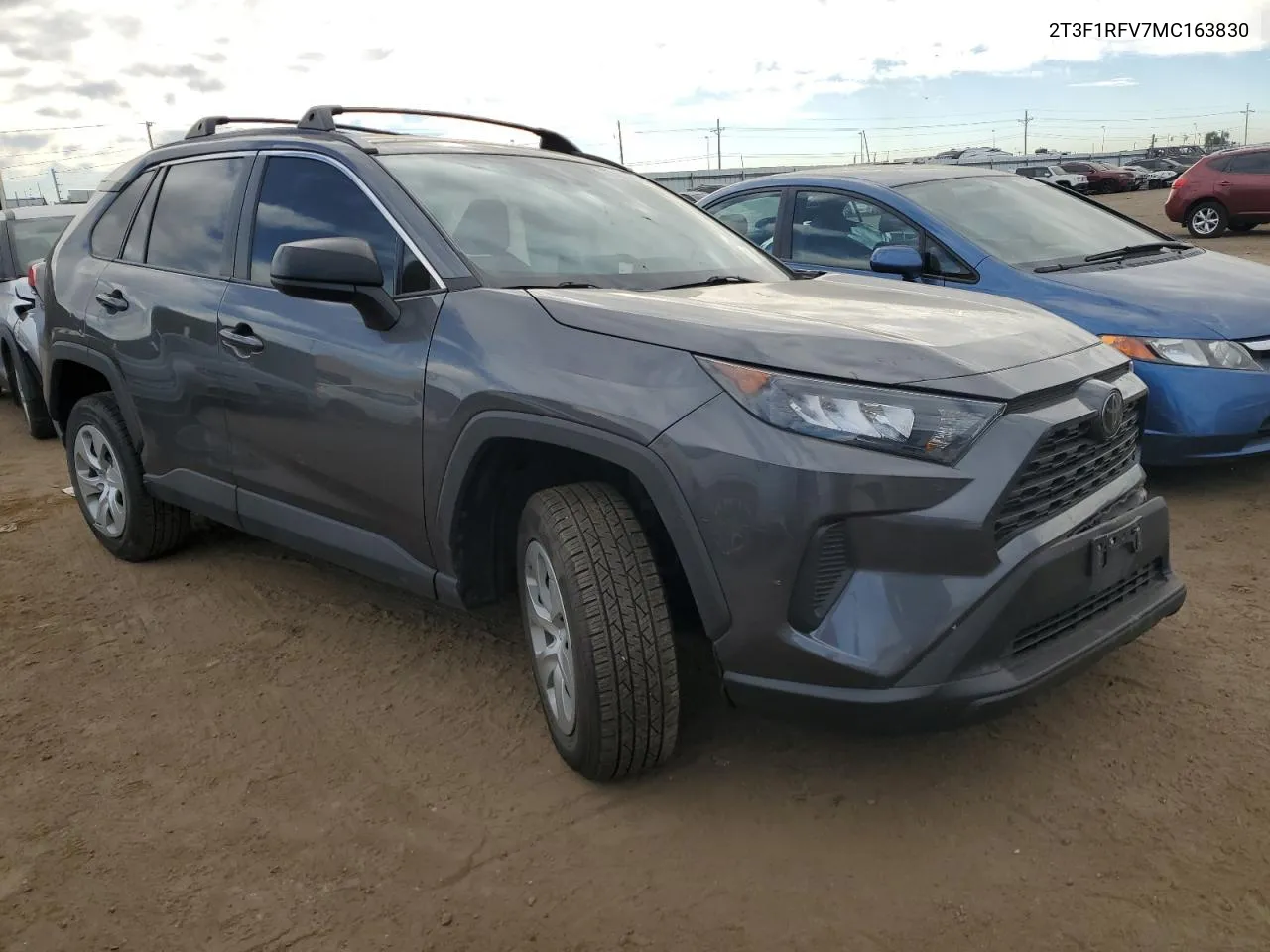 2021 Toyota Rav4 Le VIN: 2T3F1RFV7MC163830 Lot: 77494724