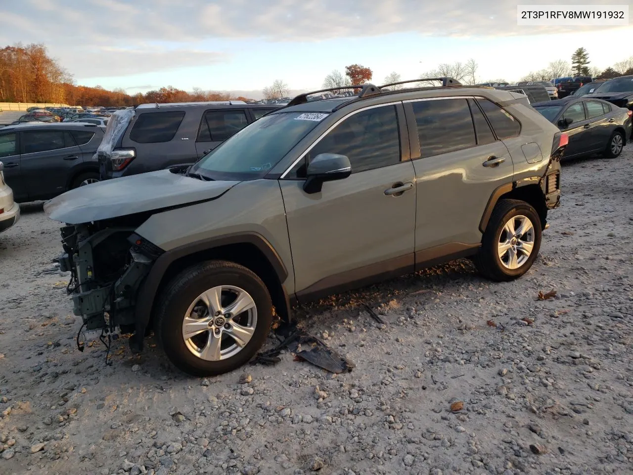 2021 Toyota Rav4 Xle VIN: 2T3P1RFV8MW191932 Lot: 77622364