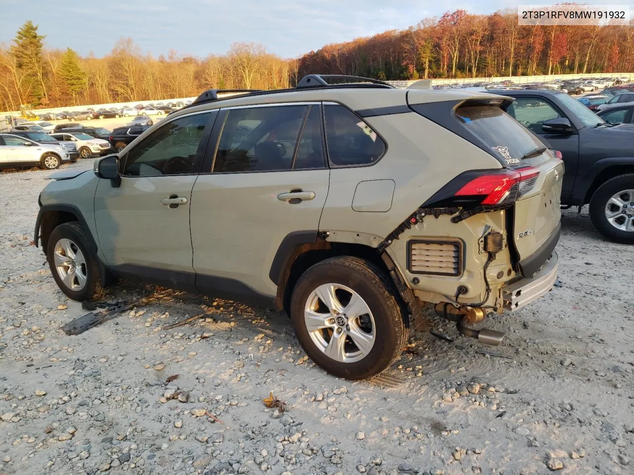 2021 Toyota Rav4 Xle VIN: 2T3P1RFV8MW191932 Lot: 77622364