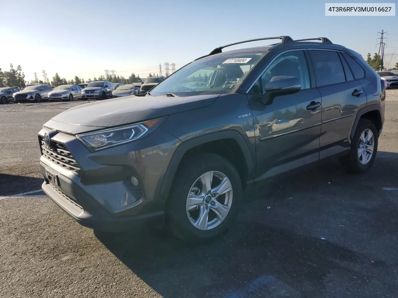 2021 Toyota Rav4 Xle VIN: 4T3R6RFV3MU016627 Lot: 77710404