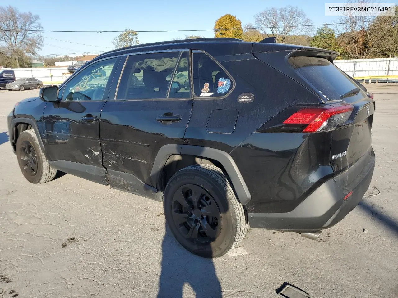 2021 Toyota Rav4 Le VIN: 2T3F1RFV3MC216491 Lot: 77883254