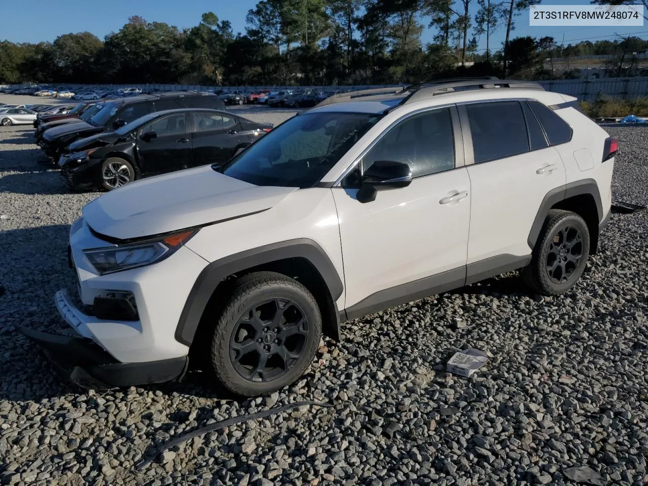 2021 Toyota Rav4 Trd Off Road VIN: 2T3S1RFV8MW248074 Lot: 77942684