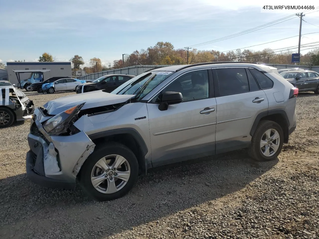 4T3LWRFV8MU044686 2021 Toyota Rav4 Le