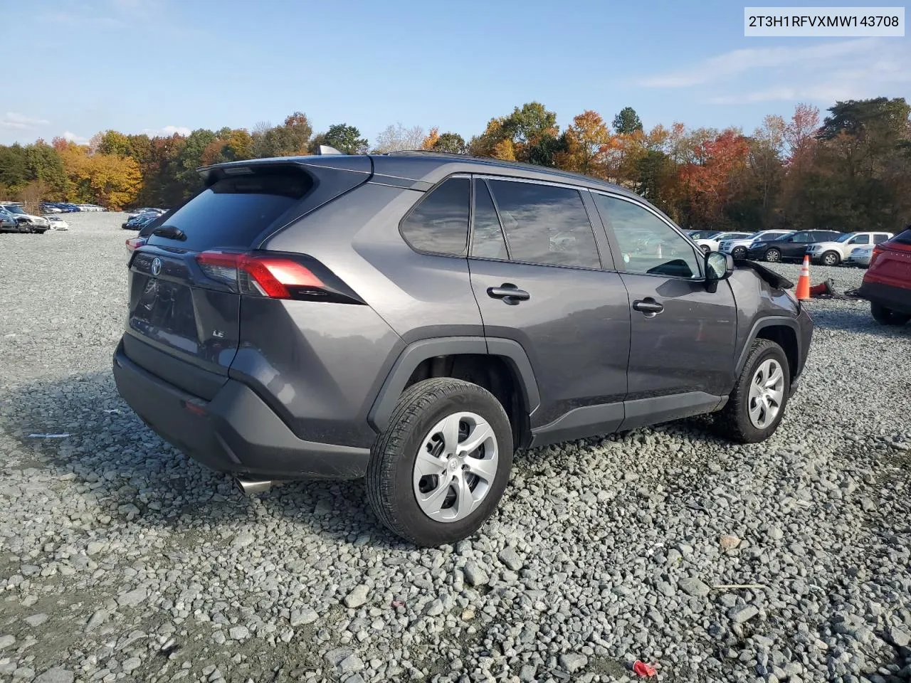 2T3H1RFVXMW143708 2021 Toyota Rav4 Le