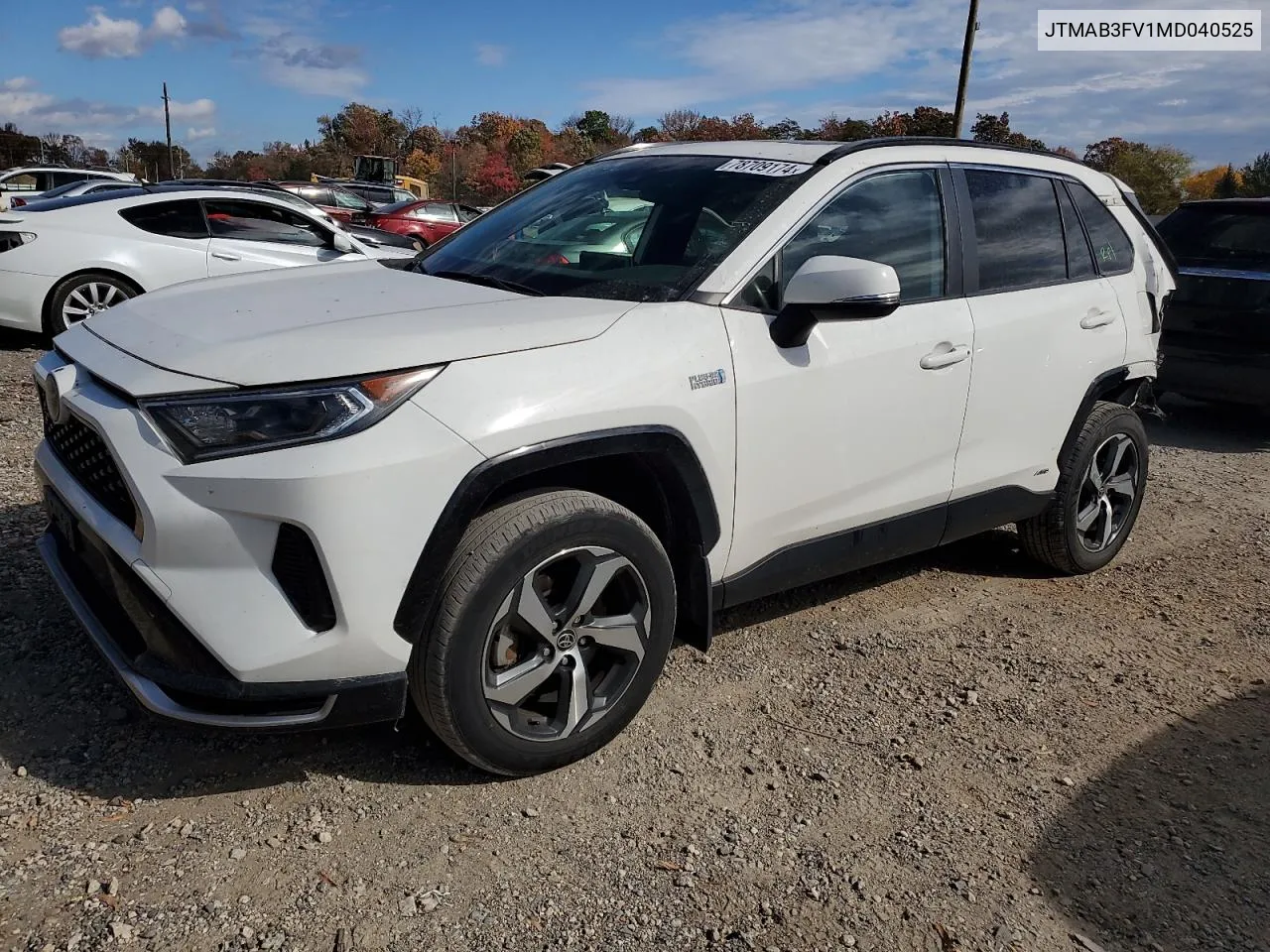 2021 Toyota Rav4 Prime Se VIN: JTMAB3FV1MD040525 Lot: 78709174