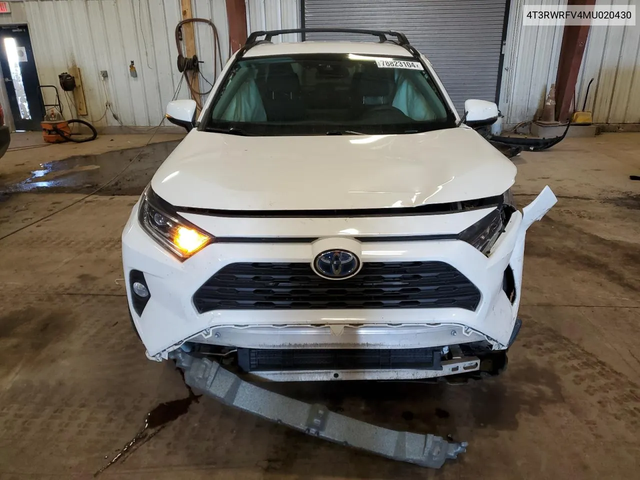 2021 Toyota Rav4 Xle VIN: 4T3RWRFV4MU020430 Lot: 78823104