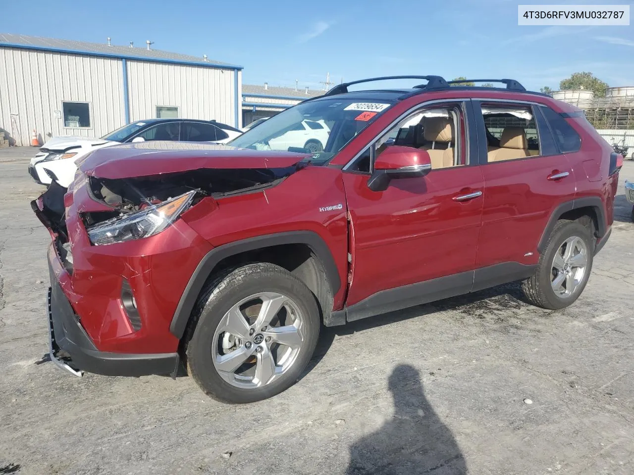 2021 Toyota Rav4 Limited VIN: 4T3D6RFV3MU032787 Lot: 79229654