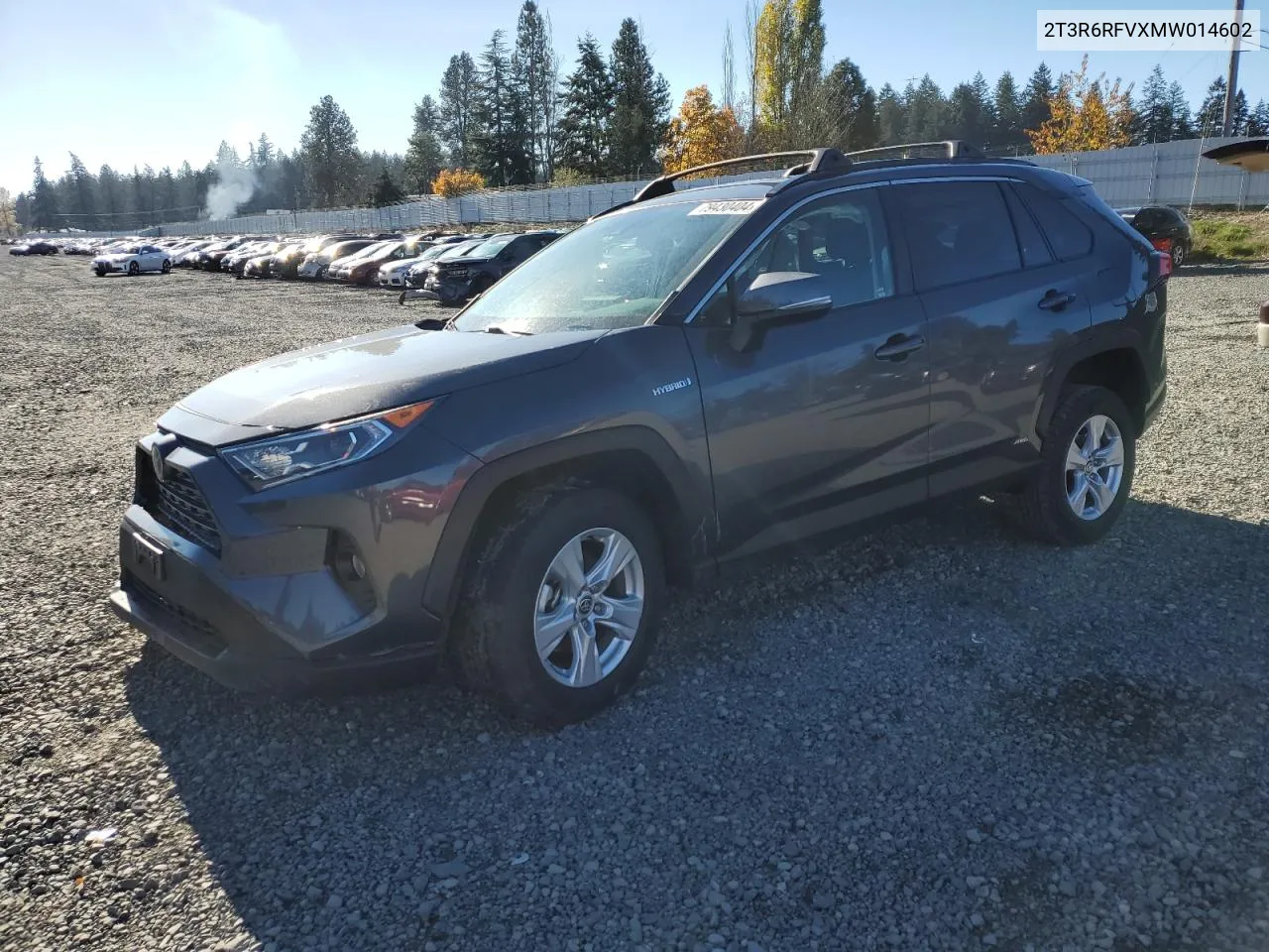 2021 Toyota Rav4 Xle VIN: 2T3R6RFVXMW014602 Lot: 79430404